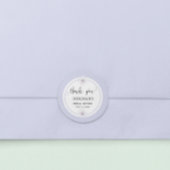 Lavender Floral Brautparty Runder Aufkleber