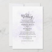Lavender Floral Bride Eltern Splash Hochzeit Einladung (Vorderseite)