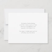 Lavender Floral Christliche Beerdigung Dankeskarte (Rückseite)