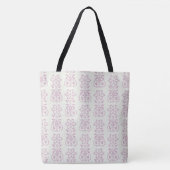 Lavender Floral Damask Muster Tasche (Vorderseite)