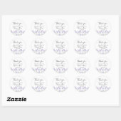 Lavender Floral Danke Stickers (Blatt)