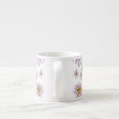 Lavender Floral Deko Espresso Tasse (Rückseite)