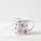 Lavender Floral Deko Espresso Tasse (Rechts)
