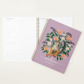Lavender Floral Eichhörnchen Affe Personalisiert 2 Planer (Anzeige)