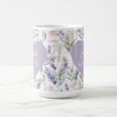 Lavender Floral einfach atmen ruhige Motivation Kaffeetasse (Mittel)