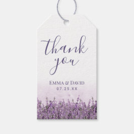 Lavender Floral Elegant Wedding Gefallen Geschenkanhänger