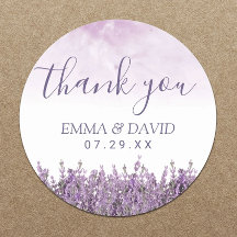 Lavender Floral Elegant Wedding Vielen Dank
