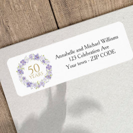 Lavender Floral Garland 50. Hochzeitsrede