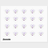 Lavender Floral "Gracias" Star-Shaped Stickers (Blatt)
