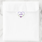 Lavender Floral "Gracias" Star-Shaped Stickers (Tasche)