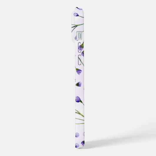 Lavender Floral iPhone Case Hülle (Linke Seite)