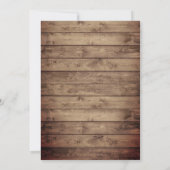 Lavender Floral Jar String Lights Rustische Hochze Einladung (Rückseite)