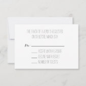 Lavender Floral Lanterns Garden Wedding UAWG RSVP Karte (Rückseite)