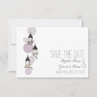 Lavender Floral Lanterns Hochzeit speichern das Da