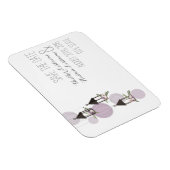 Lavender Floral Lanterns Save the Date Magnet (Rechte Seite)