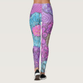 Lavender Floral Leggings (Rückseite)