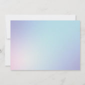 Lavender Floral Mason Jar Pastel Brautparty Einladung (Rückseite)