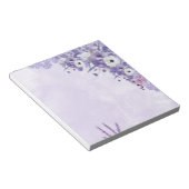 Lavender Floral Notepad for Daily Notes Notizblock (angewinkelt)