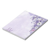 Lavender Floral Notepad for Daily Notes Notizblock (Rotiert)