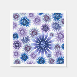 Lavender Floral Paper Napkin Serviette