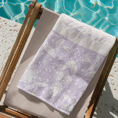 Lavender Floral Personalisiert William Morris Styl Strandtuch