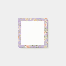 Lavender Floral Post-it Klebezettel