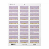 Lavender Floral Return Address Label (Vorne)
