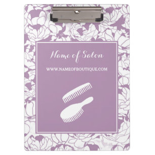 Lavender Floral Salon Branding -> Lavendel Floral  Klemmbrett