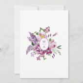Lavender Floral Save The Date (Rückseite)
