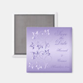 Lavender Floral Speichern Sie das Datumsfenster Magnet (Vorderseite/Rückseite)