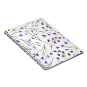 Lavender Floral Spiral Foto Notebook-Abdeckung Notizblock (Rechte Seite)