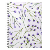 Lavender Floral Spiral Foto Notebook-Abdeckung Notizblock (Vorderseite)