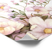 Lavender Floral Spring Baby Dusche Willkommen Poster (Ecke)