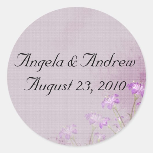 Lavender Floral Stickers (Vorderseite)