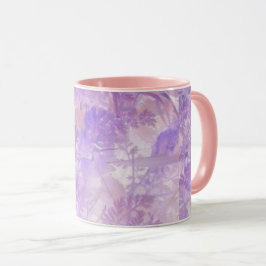 Lavender Floral Tasse