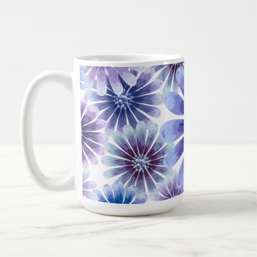 Lavender Floral Tasse (Links)