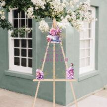 Lavender Floral Tea Cup Baby Dusche Willkommen