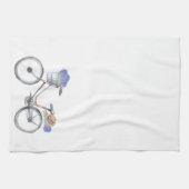 Lavender Floral Vintages Fahrrad Bauernhof Geschirrtuch (Horizontal)