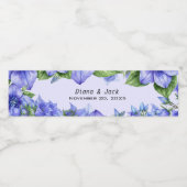 Lavender Floral Wasserflaschenetikett (Einzelnes Label)