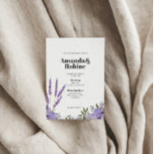 Lavender Floral Wedding Einladung