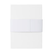 Lavender Floral Wreath Monogram Wedding Einladungsbanderole (Rückseitenbeispiel)