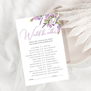 Lavender Floral würde sie eher Bridal Game