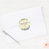 Lavender Floral Yellow Wedding Danke Sticker (Umschlag)