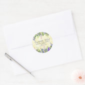 Lavender Floral Yellow Wedding Danke Sticker (Umschlag)