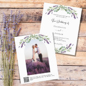 Lavender Florals Bogen Foto QR UAWG Budget Hochzei