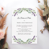 Lavender Florals Invitación Bodas de Plata Einladung