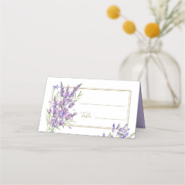 Lavender Florals Lila Wedding Platzkarte