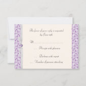 Lavender Florentine UAWG RSVP Karte (Vorderseite)