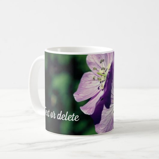 Lavender Flower Twins Personalized Kaffeetasse (Vorderseite Links)
