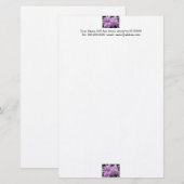 Lavender Flowers Stationery Briefpapier (Vorne/Hinten)